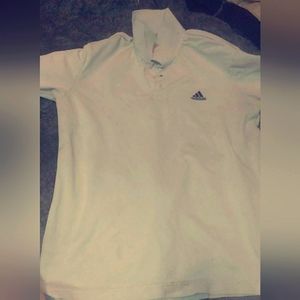 Men's Large White Adidas Golf Shirt